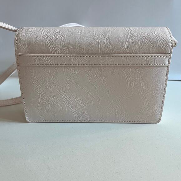 SAM EDELMAN NWOT Patent Leather Textured, Loraine Mini Box Crossbody, Blush - Picture 10 of 12